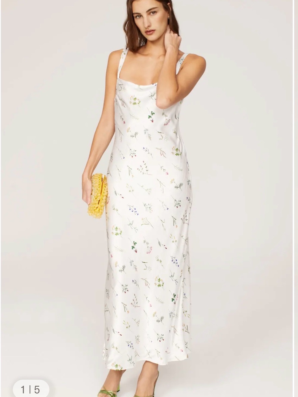 Third Form White Floral Slip Maxi Dress
